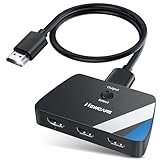 NEWCARE HDMI Switch 3 in 1 Out mit 2.6 ft Kable, 4K@60Hz hdmi Splitter 3 in 1 Out, 3 Port hdmi Switcher Verteiler Unterstützt Dolby Atmos HDR10
