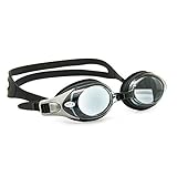 EnzoDate Schwimmbrille + 1 bis + 8, -1 bis -8, Anti-Beschlag UV-Schutz Wasserdicht