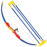 BLUE SKY Bogenschießset – Geschicklichkeitsspiel und Outdoor-Spiel – 047854 – Mehrfarbig – Kunststoff – 57 cm – Kinderspielzeug – Pfeile – Bogen – ab 6 Jahren