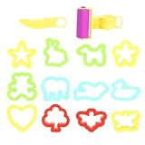 NOLITOY 28 Stück Knetset aus Kunststoff mit Modellierformen und Werkzeugen Selbstgemacht Tonspielzeug Zur Von Kreativität und Feinmotorik