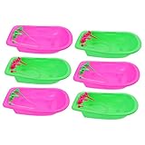 Hohopeti 6 Stück Teiliges Mini Badewannen Spielzeugset für Puppenhäuser Badewanne mit Feinen Details und Einzigartigem Design für Kreatives und Puppenhaus Zubehör