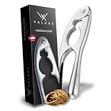 VALUXE® Premium Nussknacker – Robuster Nußknacker in ergonomischem Design – Basic Nussknacker Walnüsse mit rutschfestem Griff – Exklusiver Walnussknacker – Knackt Jede Nuss mit Genuss