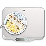 ADE Extra große Küchenwaage digital bis 15kg | Küchenwaage große Wiegefläche 26x31 cm | perfekt als Kuchenwaage, Paketwaage, Fleischwaage