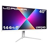 LC-POWER 40' Gaming Monitor - Ultra WQHD 3440x1440, 144 Hz, HDR 600, IPS-Panel, AMD FreeSync Premium, USB-C, Höhenverstellbar, Pip/PbP, LC-M40-UWQHD-144