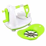 Apfelschäler, Obstschäler mit Schneider, effizientes und sicheres Küchenwerkzeug für Apfel, Birne, Obst, Kartoffeln (Reguläre Version)