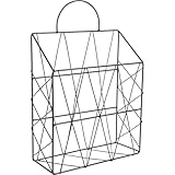 Baluue Wandhängender Tragbarer Zeitschriftenhalter Verschleißfestes Bücherregal für Büro Wohnzimmer Schlafzimmer Platzsparender Organizer für Zeitungen Akten Magazine