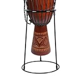 zjhukfmc Percussion Instrument Holder | Carbon Steel Adjustable Drum Floor Stand - Black Percussion Rack Musical Instrument Supplies for Adults, Beginners, Musician