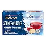 Meßmer Schneewunder | Früchtetee mit Kirsche-Marzipan-Aroma | 20 Teebeutel | Vegan | Glutenfrei | Laktosefrei