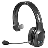 PUTARE Bluetooth Headset mit Noise Cancelling Mikrofon für Kristallklare Anrufe - Headset Kabellos mit Stummschaltfunktion, 30 Std. Laufzeit, USB-C-Ladeanschluss, für LKW-Fahrer Call-Center Skype Zoom