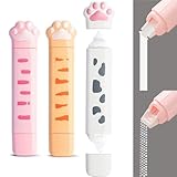 Basicon 2 in 1 Kleberolle Mit Korrekturband und Doppelseitiges Klebeband Roller, Ästhetische Cute White Out für Schule, Haus und Bürobedarf