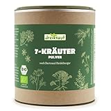 Bio-7-Kräuter-Pulver nach Bertrand Heidelberger, dreikraut, 7-Kräuterstern, extra fein vermahlen (100, Gramm)