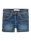 NAME IT Mädchen Nmfsalli Slim DNM 9759-ic Tb Jeansshorts, Dark Blue Denim, 104 EU