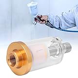 Fdit Edelstahlanschluss Öl Wasserabscheider 1/4 Zoll BSPP für Sprühpistolenluftwerkzeuge