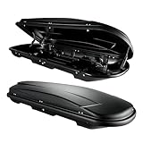 Autodachbox 500 Liter Universal - VDP Xtreme 500 schwarz, abschließbar, Ski, Reisen & Camping