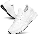 Puweco Damen Sportschuhe Laufschuhe Turnschuhe Sneaker Freizeit Straßenlaufschuhe Leichtgewichts Atmungsaktiv Fashion Walkingschuhe Outdoor Fitness Jogging