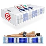 Matratzen Perfekt Boxspringmatratze Terra Med Box², 160 x 200 cm – orthopädische Federkernmatratze mit Doppelfederkern, ideal für Boxspringbetten, Härtegrad H5, Höhe 33 cm