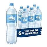 VILSA Mineralwasser Naturelle, 6 x 1,00 l PET