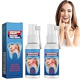 Tkekruh 2PC Zahnschmerzen Sprays 20ml, Toothache Spray, Tragbares Zahnschmerzen-Gummischmerz-Spray, lindern schmerzhaftes Zahnfleisch Schwellung Karies, Whiten and Brighten