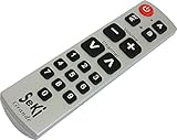 SeKi Grande silber - lernfähige Universal-Fernbedienung mit großen Tasten - für Senioren + Kinder
