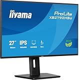 iiyama Prolite XB2792HSU-B1 68,6cm 27' IPS LED-Monitor Full-HD 120Hz HDMI DP USB3.2 Slim-Line Höhenverstellung Pivot Adaptive Sync Energieklasse B