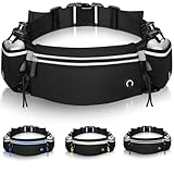 Trinkgürtel Laufen mit Flaschen Schwarz Laufgürtel mit Trinkflasche MTB Trinkgürtel Langlauf/Laufgürtel Mit Trinkflaschen (2x175ml) Bauchtasche Guertel Laufgurt Joggen Running Belt with Water Bottle