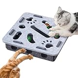 demaxiyad für Katzen, interaktives Katzenspielzeug, Kugelbahn mit Labyrinth für kleine Rassen und Kätzchen im Innenbereich, zum Kampf gegen Langeweile und Übung