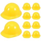 jojofuny 10 Stück Mini Mauhelm Miniatur bauhut Bauhelm Puppen Hut Kinder Spielzeug Helm Schutzhelm Weinflasche Abdeckung Stopper Flaschen Mützen Jungen 4x3.7x2cm