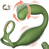 Prostata Massage Gerät Anal Vibratoren für Männer Sexspielzeug für Männer Prostata Stimulation Männer Vibratorensets für Männer 360° Rotierender Kopf C-förmige mit 10 Schwing & 10 Vibration Sex Toy