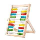 KRYMSON 1 Stück Kinder-Abakus, Rechenrahmen, Kinder-Grundschul-Abakus, Rechenschieber Aus Holz, Rechenhilfe, Lernspielzeug, Geeignet Für Kinder-Mathe-Rechen