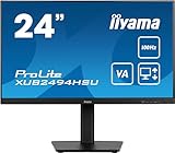 iiyama Prolite XUB2494HSU-B6 60,5cm 23,8' VA LED-Monitor Full-HD 100Hz HDMI DP USB2.0 Höhenverstellung Pivot FreeSync schwarz