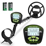 HIUYRFS Metalldetektor, Metalldetektor Profi für Erwachsene und Kinder, einstellbare Länge (113–141 cm), Metalldetektor Set mit IP68 wasserdichter Suchspule