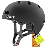 uvex kid 3 cc - robuster Fahrradhelm für Kinder- individuelle Größenanpassung - optimierte Belüftung - black matt - 55-58 cm