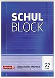 Brunnen Schulblock A4 Lin27 50Bl, 1 stück (1er Pack)