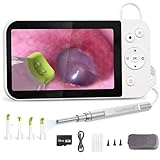 Wasd3Pods Digitale Otoskop-Kamera, Ohr-Otoskop-Kamera Mit 5-Zoll-Bildschirm, 3,9-Mm-HD-Ohrfernrohr Mit Licht, 32 G-Ft-Karte, Unterstützt Fotospeicherung Und Videoaufzeichnung