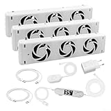 UTTASU Intelligenter Heizkörperlüfter Mit 3.0-Luftstromverstärker Und Automatischer Temperaturaktivierung, Entwickelt Für Effiziente Heizsysteme(MXRV25-P03)