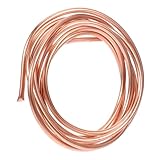 Alipis Kupferrohr für Klimaanlage Lang Weiches Langlebiges Kupferrohr mit Hoher Wärmeleitfähigkeit für Kühlung und Heizung Vielseitiges Stabiles Rohr für Klimasysteme