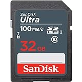 SanDisk Ultra 32GB SDHC Memory Card, up to 100MB/s, Class 10, Black/Grey