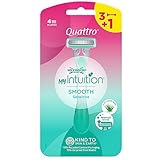 Wilkinson Sword myIntuition Smooth Sensitive Quattro womens 3+1er Pack