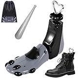 JJDPARTS Schuhspanner für Damen und Herren, verstellbare Unisex-Stiefelbreite Füße (1 Packung, für Damengröße 43-42, Herren 42-47) Grau