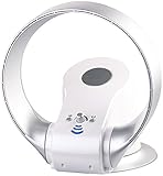 Sichler Haushaltsgeräte Ventilator ohne Rotor: Rotorloser 360°-Wand- und Tisch-Ventilator mit Oszillation, 26 Watt (Wandventilator schwenkbar, Tischventilator ohne Rotorblätter, Turmventilator)