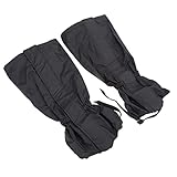 ibasenice wasserdichte Verstellbare Polyester Gamaschen für Outdoor Wandern und Bergsteigen Schneefest Sanddicht Atmungsaktiv Elastischer Beinüberzug für Herren und Damen Lange