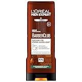 L'Oréal Men Expert XXL Duschgel und Shampoo für Männer, Duschbad zur Reinigung von Körper, Haar, Gesicht und Bart, Herren Körperpflege mit holzigem Duft und Zedernholzöl, Barber Club, 1 x 400 ml