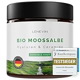 BIO Moossalbe gegen Falten - TESTSIEGER F.A.Z. 24 & Vergleich.org 23/24 - Naturkosmetik - 4% Isländisch Moos, 1% Hyaluron, Ceramide - Made in Germany, vegan, nachhaltig,tierversuchsfrei