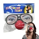 Streich Brille Spielzeug - männliche und weibliche Brillen für Streiche | Einzigartiges Aussehen Party Zubehör für Familientreffen, Halloween, Cosplay-Partys, Aprilscherz