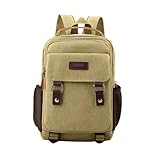 CPAMORTEL Ultraleichter Camping-Rucksack, Outdoor-Sporttasche, Bergtasche, Wanderrucksack, Tagesrucksack, Reisen, Baumwoll-Leinen-Tasche (Khaki)