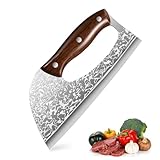 xiaotianlai Arbeitssparendes Fleischerbeil für die Küche, Mehrzweck-Küchenmesser, scharfes Metzgermesser, Küchenmesser, geeignet für die Küche zu Hause und zum Grillen im Freien (Gemustert)