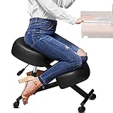 Himimi （Verbesserte Dickere Kniestuhl Ergonomischer Verstellbarer Kniehocker Haltungskorrekturstuhl Orthopädischer Kniestuhl für Zuhause und Büro