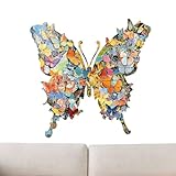 Holzpuzzle, 162 oder 118 Teile Puzzle in Schmetterlingsform, Anti-Stress, für Partys, Meetings, Vorschullernen, Zuhause, Familie, mentale Tests, Hobby, Stressabbau