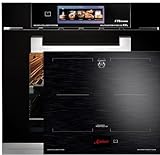 KAISER Backofen Herd Set Autark Schwarzes Glas,86L,60 cm, Air fryer,TFT,Bratautomatik mit Induktionskochfeld 60 cm FREE ZONE mit 2 FLEX Induktions-Zonen TFT Display EH 6344 N+KCT 6140 FI