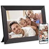 Elektronischer Digitaler Bilderrahmen WLAN Frameo - 10,1 Zoll 32GB WiFi Digitale Photo Frame 1280x800 HD IPS Touchscreen Speicher Automatische Rotation Teilen Sie Fotos und Videos Sofort Luakug